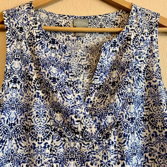 Kenar 100% Linen Sleeveless Shift Dress with Pockets! Perfect for Summer! - Picture 2 of 11